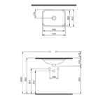 Bocchi Scala Arch Mat Beton Tezgah Altı Lavabo 55 cm - Görsel 2