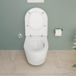 Metropole Round QuantumFlush Asma klozet gizli montajlı, 56 cm taharet borulu, clean, beyaz - Görsel 4