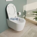 Metropole Round QuantumFlush Asma klozet gizli montajlı, 56 cm taharet borulu, clean, beyaz - Görsel 5